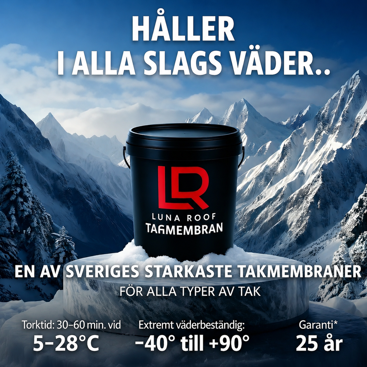 🇸🇪 Professionell takmembran 20 kg